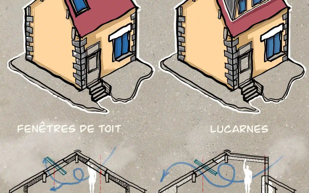 Création de lucarnes sur les deux pentes de toit